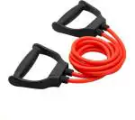 ShopiMoz Double Resistance Bands Toning Tube Exerciser for Fitness, Stretching, Workout, Home and Gym (Color May Vary)