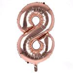 Hippity Hop Foil Rose Gold Hop Numbers Foil Balloon