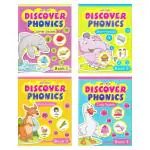 Jolly Kids Discover Phonics Book Set Paperback 128 Pages by Jolly Kids (Set of 4)