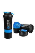 Doveaz Black Plastic Protein Shaker Bottle 500ml