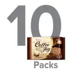 COFFEE JOY - Super Tasty Coffee Thins - 50g) (Pack of 10)
