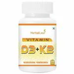 Herballeaf Vitamin D3+K2 MK7 120 Veg Tablet