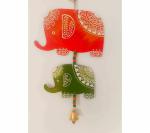 Aarya Ovation Multicolor Wooden Handicraft Decorative Ellie Wall Hanging 35 cm (Pack of 1)