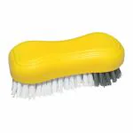 CLASSY TOUCH Cleaning Cloth Brush / Washing Brush with Flexible Bristles (Yellow)