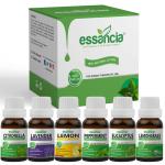 Essancia - Naturally In Every Drop Citronella, Lavender, Lemon, Peppermint, Eucalyptus, Lemongrass Essential Oils, 15 Ml Each (Combo Of 6)