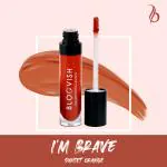 I'm Brave - Liquid Matte Lipstick Brick Orange Shade Transfer Proof Long Lasting