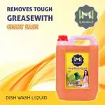 MIZZIWASH Dish Cleaning Gel Non Acidic Dish-washing Detergent-orange(5ltr) Dish Cleaning Gel (lamon, 5 L)