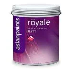 Asian Paints Royale Matt Emulsion with Teflon Coating - White 1 Liter