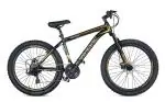 Cradiac Falcon Fat Black, Yellow and Orange Steel 21 Speed Mountain Bike for Adults (Pack of 1)