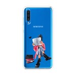 Emble Designer Clear Tranperant Silicone Case For Samsung A50-Design A16 ( TPU | Soft , Samsung A50| Multicolor )