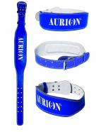 Aurion Premium Genuine Pro Leather Longlasting Weight Lifting Belt (Large, Blue, 1pc) for Men and Women | Body Fitness Gym Back Support Weightlifting Belt | Unisex | Adjustable Buckle | Power Training