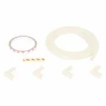 Safe-o-kid Unique High Density L-Shaped 2 Mtr Long Mini 4 Edge Guard With 16 Corner Cushions - Cream Pack of 4