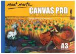 Mont Marte Canvas Pad - 280 GSM, 10 Sheets, A3 (White)