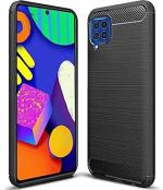 Multronics Matte Black Rubber Back Cover Compatible With Samsung F22