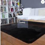 RENU GUPTA Urban Living Black Velvet Carpet (5 ft, X 7 ft, Rectangle) pk4