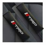 CARIZO 2Pcs Seat Belt Shoulder Pads for Comfort, Embroidered Logo Leather Car Seat Belt Pads Safety Belt Cover (TRD) Compatible with Chevrolet Silverado