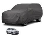 Auto Hub Car Body Cover Compatible with Toyota Innova Hycross with Mirror Pockets, Triple Stitched, Water Resistant Car Cover, Grey