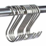 ZooY 6 pcs stainless steel s shape hanging hook ( set of 6 )