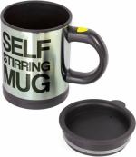 MOMIN Self Stirring Big Size Stainless Steel Stainless Steel Coffee (40 ml) Plastic Coffee Mug  (40 ml)