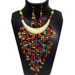 JAYA VISION ENTERPRISES Multicolor Wooden & Metal Beads Choker Necklace