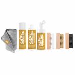 Herbal Home Shoe Care Natural Solution foam Cleaner 100 ml And Polish With Moisurizer Cream 100 ml, Deodrizer With Disinfectant Spray 100 ml, Soft Brush, Hard Brush, Medium Brush,Microfiber Cloth Shoe Cleaner Kit For Sneaker