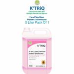 K'TRiQ Disinfectant Ethanol With Hydrogen Peroxide Hand Sanitizer Bottle - 5 L