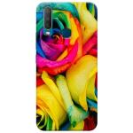 MobiEra Vivo Y15 Rainbow Flowers Design Plastic Hard Case Cover