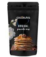 Cocosutra Original Pancake Mix|100% Natural & Vegan| Ready in 2-Minutes | Makes instant pancakes & waffle for breakfast & snacks, 300 g