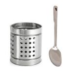 FIRST FRONT Stainless Steel Cutlery Holder With Plastic Oval Chopping Board and (Multicolour, Pack of 2)