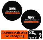 Brylcreem Bold Hold Hair Wax - Restyling & Matte Texture, 80 gm (Pack of 2)