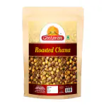 Ghotaram Marwar Roasted chana Bengal Gram Chickpeas / Bhuna Chana | Roasted Black Gram | Roasted Chickpeas Snacks Without Salt Bhuna Chana With Skin | Ready to eat Fresh Snack-350g*1Pack
