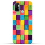 Mobiera Colour Blocks Design Printed Back Cover Case For Oppo A53