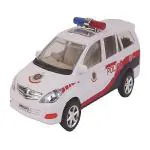 CENTY Plastic Toyota Police Car, Innova Crysta Police Cristiano White