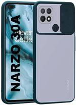 MobiLooks Mobile Accessories for Realme narzo 30A Dark Green Soft protective Silicone Back Cover