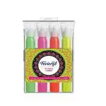 Pidilite Fevicryl 3D Neon Liners (20 ml each): Sets of Pink, Yellow, Green & Orange