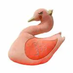 Huggable Cuddly Swan By Fuzzbuzz Stuffed Toy, Soft Toys For Kids, Cute Plushies, 40 Cm, Pink, 0M+