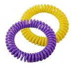 LeevMe Eva Mosquito Repellent Bracelets for 20 Days Use Waterproof, Resealable, DEET Free and Natural Mosquito Repellent Wrist Bands for Indoor and Outdoor_ Pack of 2