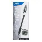 Deli ARRIS Roller Black Ball Point Pen Set for Students,Office, Tip: 0.7mm,(EQ55-BK)
