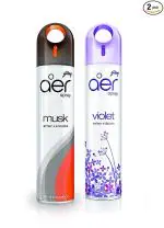 Godrej Aer Spray | Premium Air Freshener for Home & Office - Musk & Violet Valley Bloom (Pack of 2)