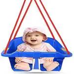 Maanit Swing for Kids Wave Adjustable Baby Swing used to indoor-outdoor Toy Swings (Blue)