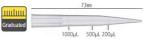 APEX LABS 1000ul Gilson Type Micropipette Tips, for Pathology Pack of 500