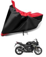 Auto Hub Bike Body Cover for CBR 250R , Dustproof UV Protection water resistant Custom Fit Cover-(Black-Red)