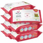 Mylo Baby Gentle wipes with 98% Pure Water, Coconut Oil & Neem Without Lid 80 Pieces (Pack of 7)