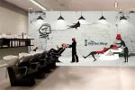 Beibehang BEIZ3639 Barber Shop Salon Girls Fashion HD 3D Wallpaper for Salon Parlour[4 ft x 3 ft] / [122 cm x 91 cm]