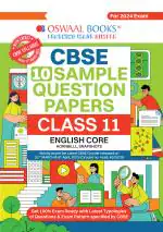 Oswaal CBSE Sample Question Papers Class 11 English Core Book (For 2024 Exams ) | 2023-24_oswaal books