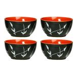 Caffeine Multicolor Stoneware Dining Bowl (Set Of 4)