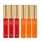 Dev 3 Red-3 Orange Natural Herbal Liquid Sindoors Long-Lasting & Quick Drying (Pack of 6)