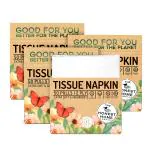 The Honest Home Company | 2 Ply Tissue Paper Napkins | 50 Pulls/Box | Daily Use Napkin Tissues| Pack Of 4 | 200 Pulls (50x4)