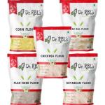 Dr. RBL's Corn Urad Dal Flaxseed Soyabean Chickpea Flour Combo Pack of 5 (2500 g, Pack of 5)