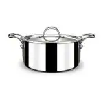 Stahl Triply Stainless Steel Artisan Casserole with Lid, 4116,16cm, 1.4 Liters